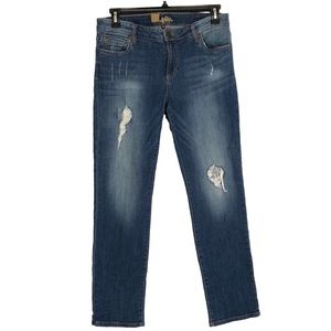 Kut From The Kloth Distressed Straight Leg Jeans